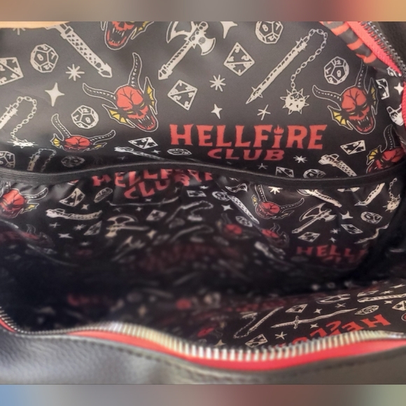 Stranger Things Hellfire Club Large Backpack, New w/Tags!! DISCOUNTED SHIPPING!! - Picture 5 of 7